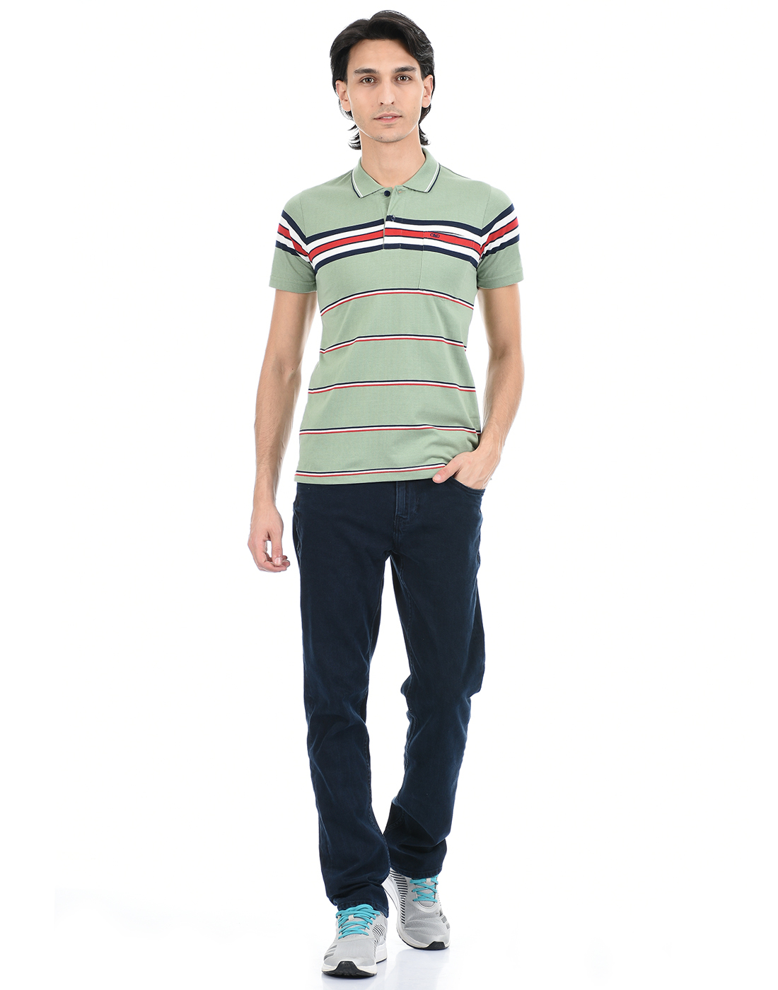 Cloak & Decker by Monte Carlo Men Green Polo Tshirt